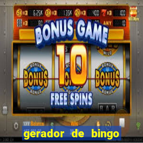 gerador de bingo cha de bebe